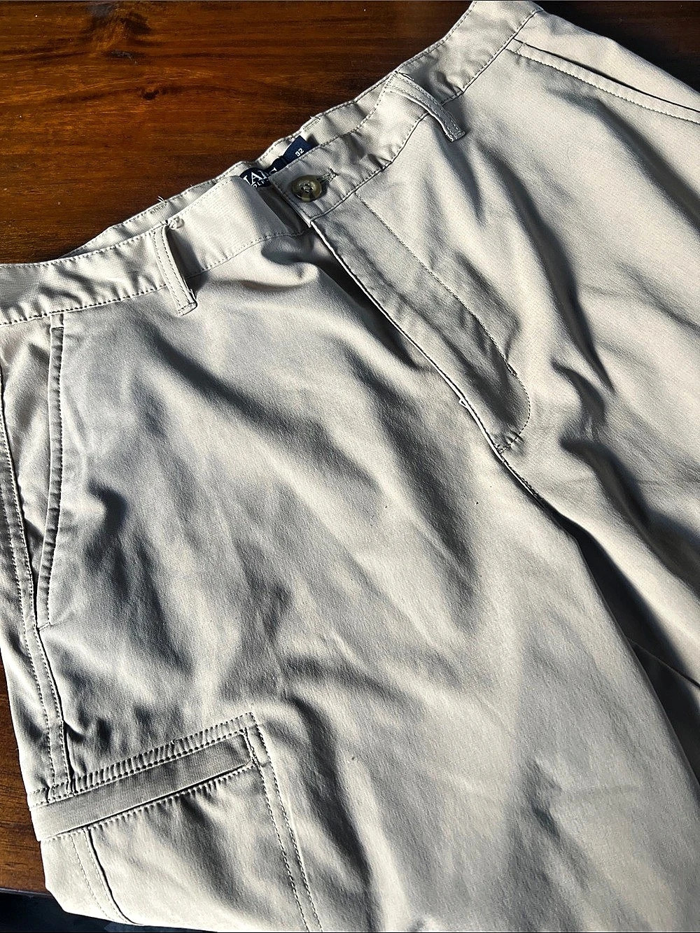 Chaps Golf Shorts Khaki Waist 32